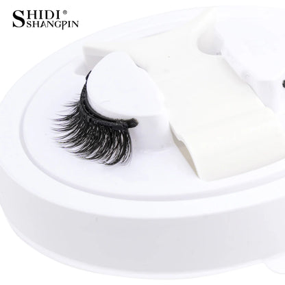 1 Pair Magnetic Eyelashes Set Reusable Easy to use Eyelash Extension Tools Natural Curler False Eyelashes With Magnetic Tweezers