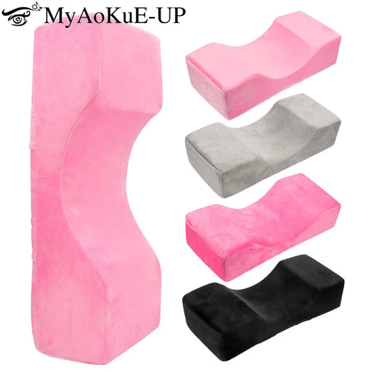 Lash Pillow For Neck Support Eyelash Bed Pillow Grafting Lash Soft Memory Foam Eyelash Extension Pillow With Pocket Makeup Salon