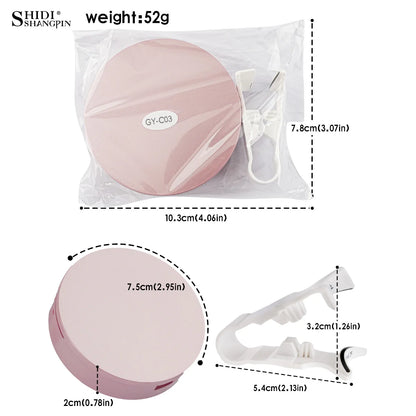 2Pairs 3D Magnetic False Eyelashes Natural Soft Magnet Eye Makeup Tool With Applicater Mirror Glue Free Easy To Wear