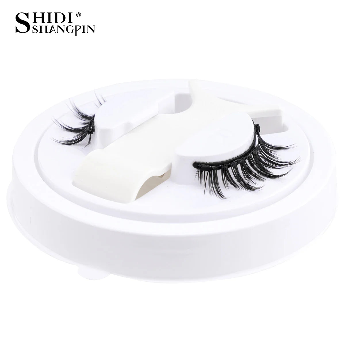 1 Pair Magnetic Eyelashes Set Reusable Easy to use Eyelash Extension Tools Natural Curler False Eyelashes With Magnetic Tweezers