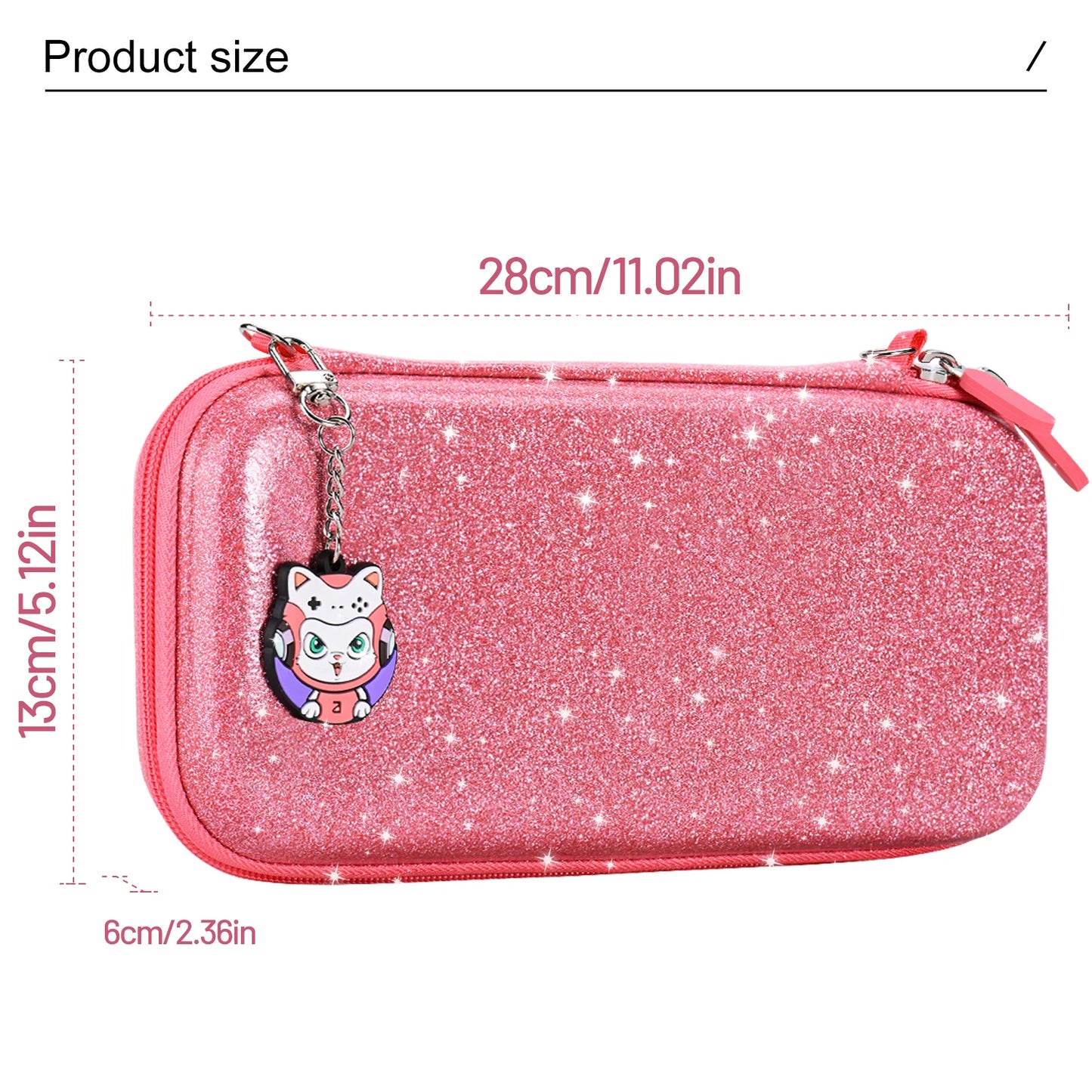 NS Switch Lite Travel Case 14 in 1 Portable Storage Bag with Protective Switch Console Game Accessories