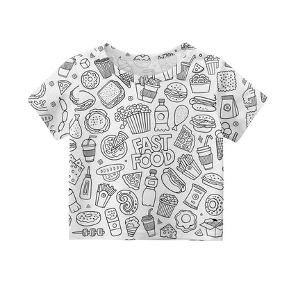 Children's Pajama Party DIY Graffiti Simple Drawing Home Clothes Colorable Two Piece Pajama Set Kids DIY Coloring Clothing