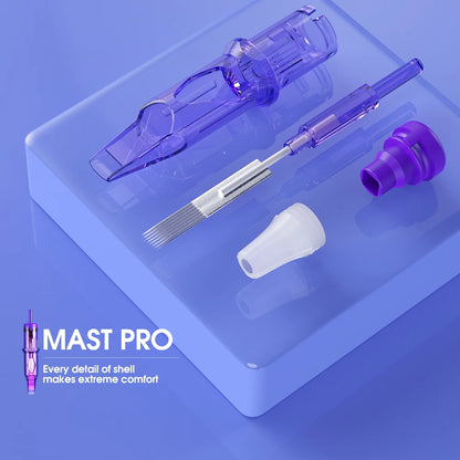 20pcs 10 0.30mm Mast Pro Sterilized Round Magnum RM Tattoo Needles Makeup Permanent  SMP Cartridge Accessories