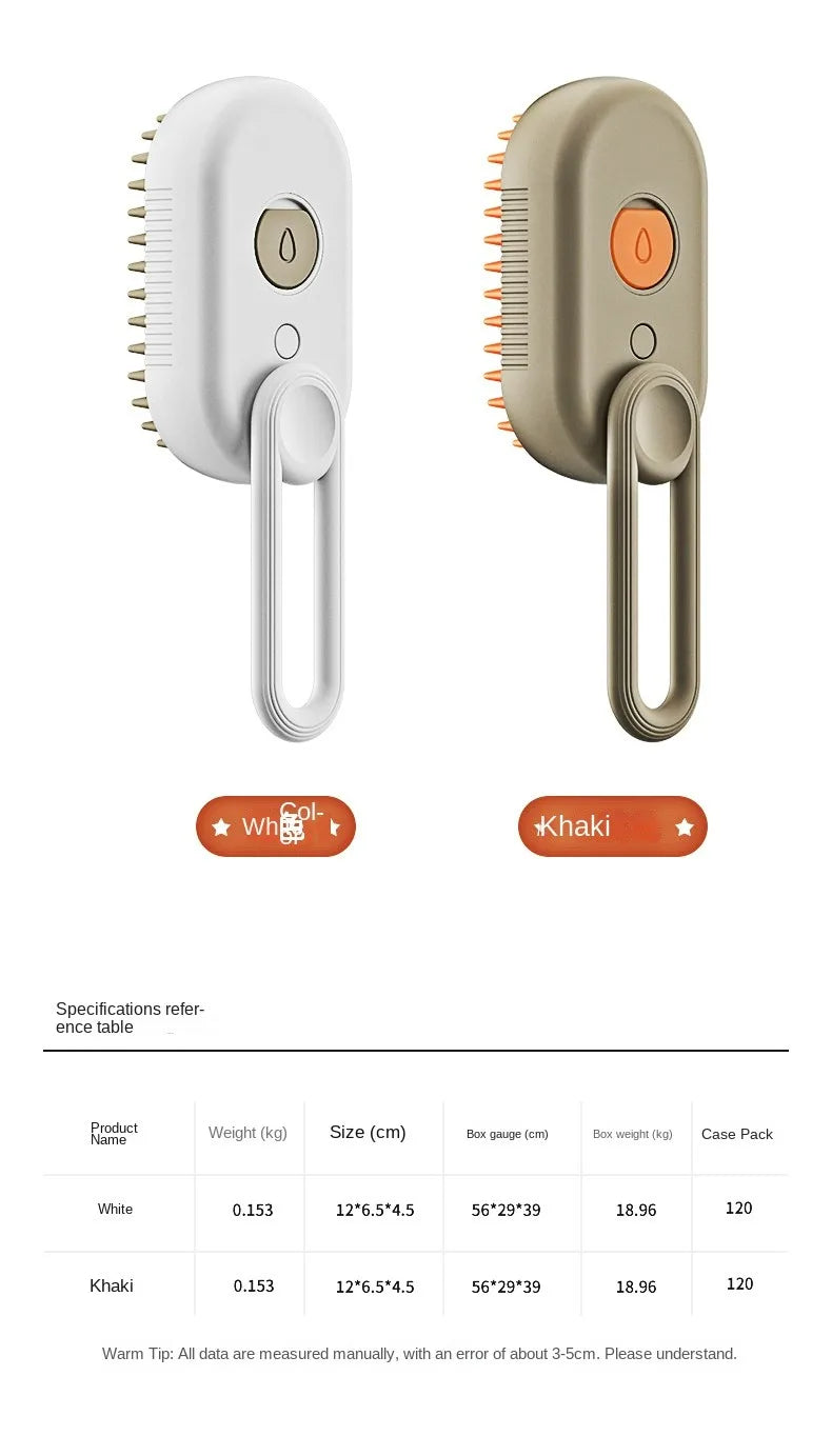 Pet electric spray comb