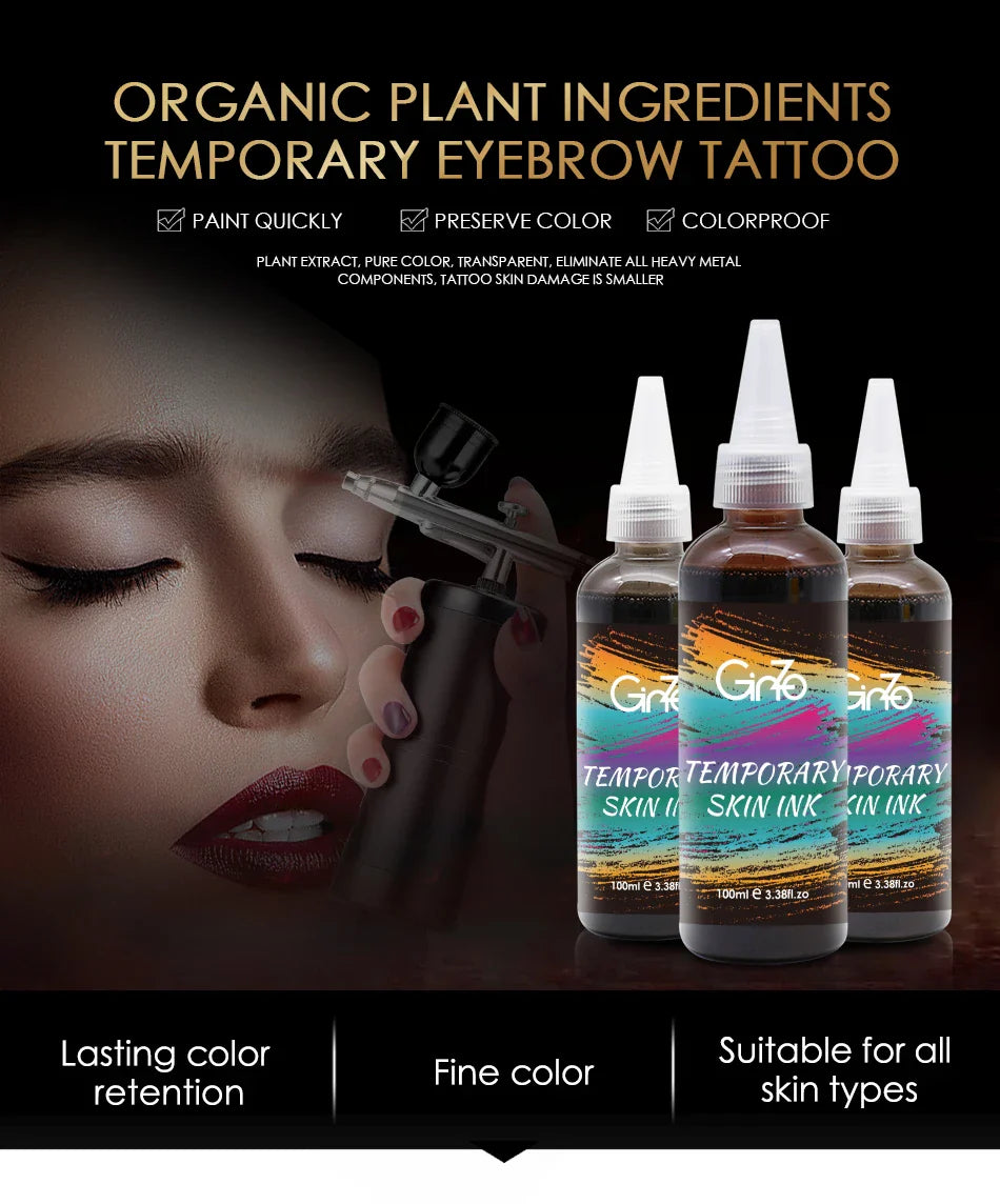 Temporary Eyebrows Air Brushing Tattoo Ink