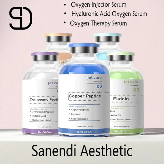 Hyaluronic Acid Oxygen Serum Ampoule Skin anti-aging spray Salmon DNA copper peptide GHK-Cu