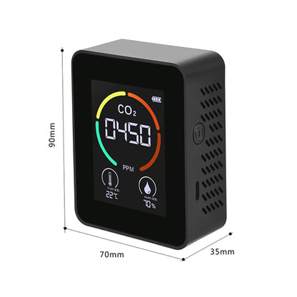 New Air Quality Detector Carbon Dioxide Detector Agricultural Production Greenhouse Gas Monitor Air Quality Tester CO2 Meter