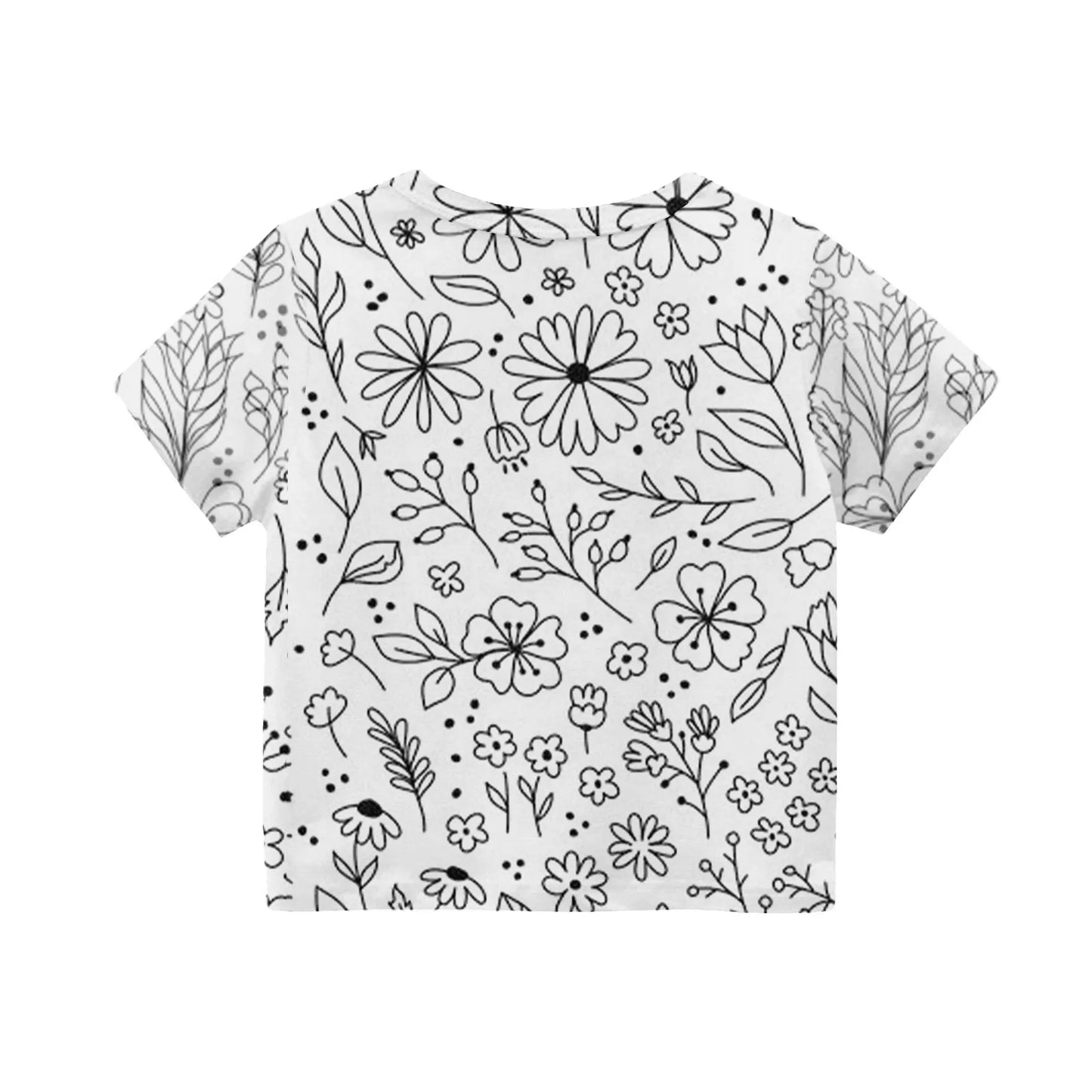 Children's Pajama Party DIY Graffiti Simple Drawing Home Clothes Colorable Two Piece Pajama Set Kids DIY Coloring Clothing