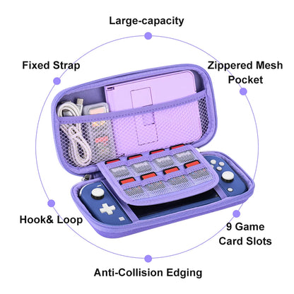 Switch Carrying Case for NS Switch Lite Portable Travel Game Storage Case with Embroidery Stickers DIY Unique Game Bag