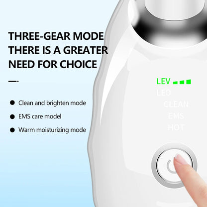 LED Photo Therapy Neck Massager EMS Hot Facial Skin Tightening Beauty Instrument Micro Current  Rejuvenation Instrument
